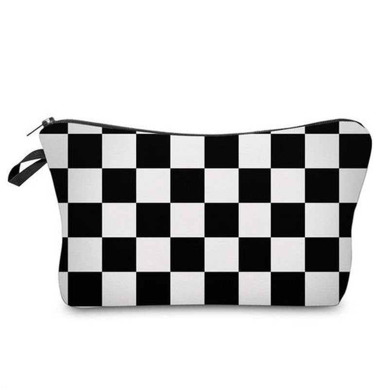 LOOMILOO Cosmetic Bag for Women, Adorable Roomy Makeup Bags Travel Water Resistant Toiletry Bag Accessories Organizer Cute Gifts (Lattice 51782)