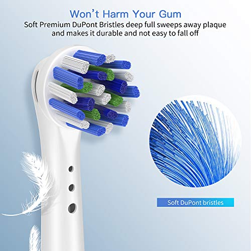 Replacement Toothbrush Heads for Oral B Braun, 4 Pack Professional Electric Toothbrush Heads, Precision Clean Brush Heads Refill Compatible with Oral-B 7000/Pro 1000/9600/5000/3000/8000 (4pack)
