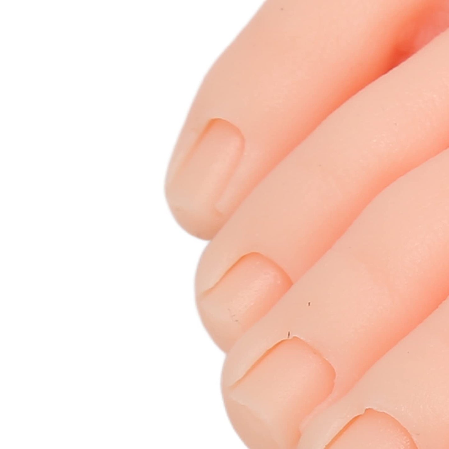 Nail Art Foot Model, Reusable Portable Practice Fake Foot Model Washable Professional for Salon for Beginner (Right)