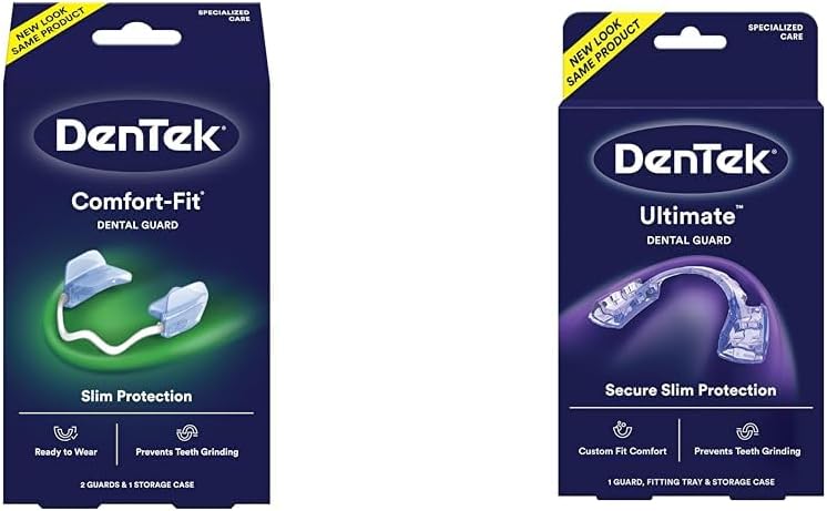 DenTek Comfort-Fit Night Guard for Teeth Grinding + 90 Efferdent Cleanser Tablets