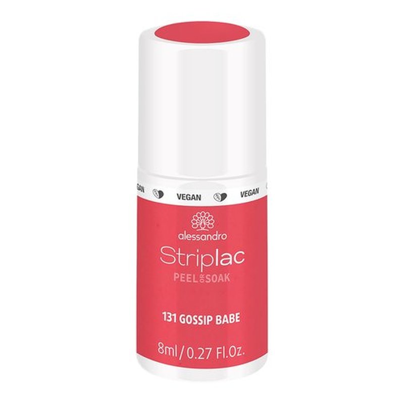 alessandro Striplac Peel or Soak Nail Polish -131 Gossip Babe for Women - 0.27 oz