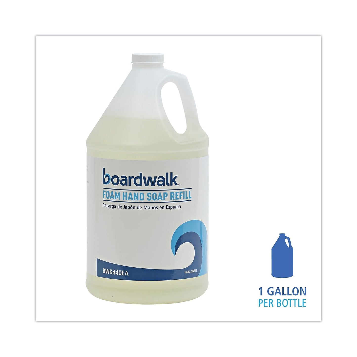 Boardwalk Foaming Hand Soap, Herbal Mint Scent, 1 Gal Bottle, 4/Carton