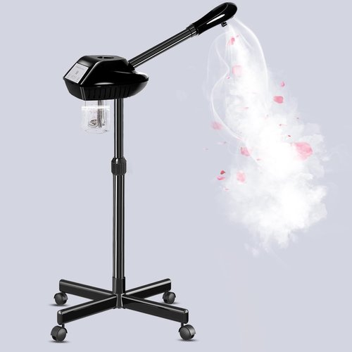 Face Steamer on Wheel,Professional Steamer for Facial,Ozone Face Steamer for Salon or at Home Use