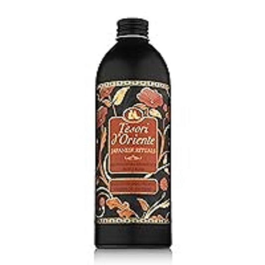Tesori d'Oriente: "Japanese Rituals" Bath Cream with Tsubaki Oil and Peony 16.9 Fluid Ounce (500ml) Bottle [ Italian Import ]