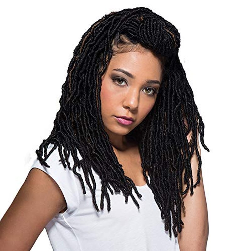 Bobbi Boss Synthetic Hair Crochet Braids African Roots Braid Collection Nu Locs 14" (4-PACK, 99J)