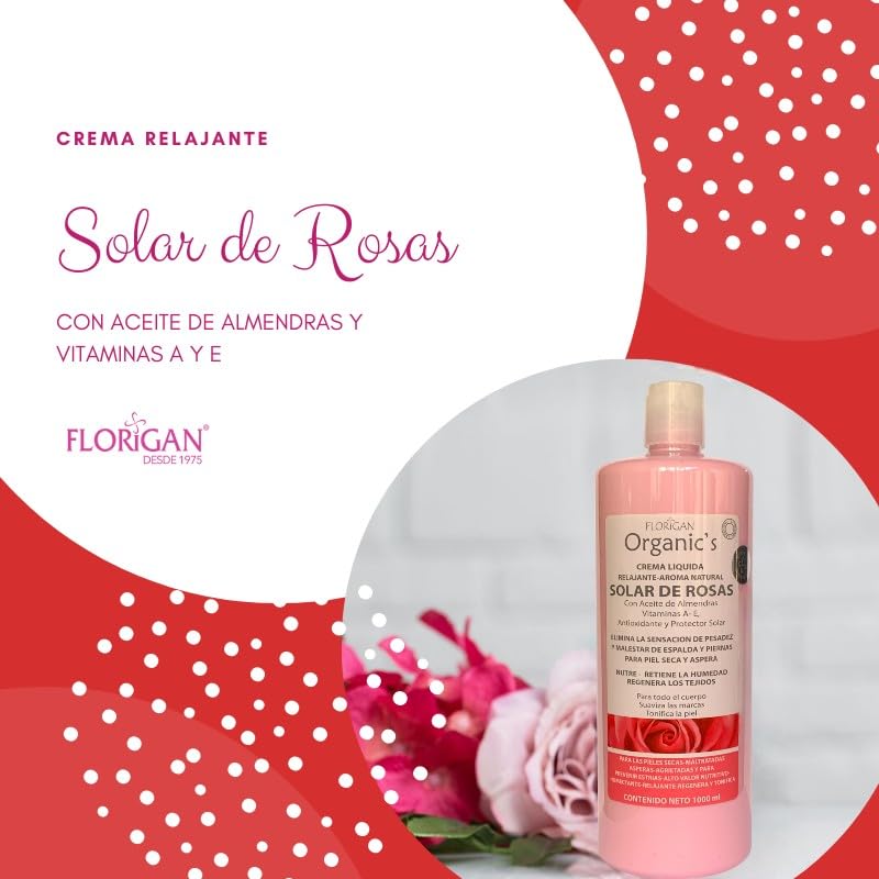Relaxing Body Lotion - Solar De Rosas Scent | 1 Liter Hydrating Formula