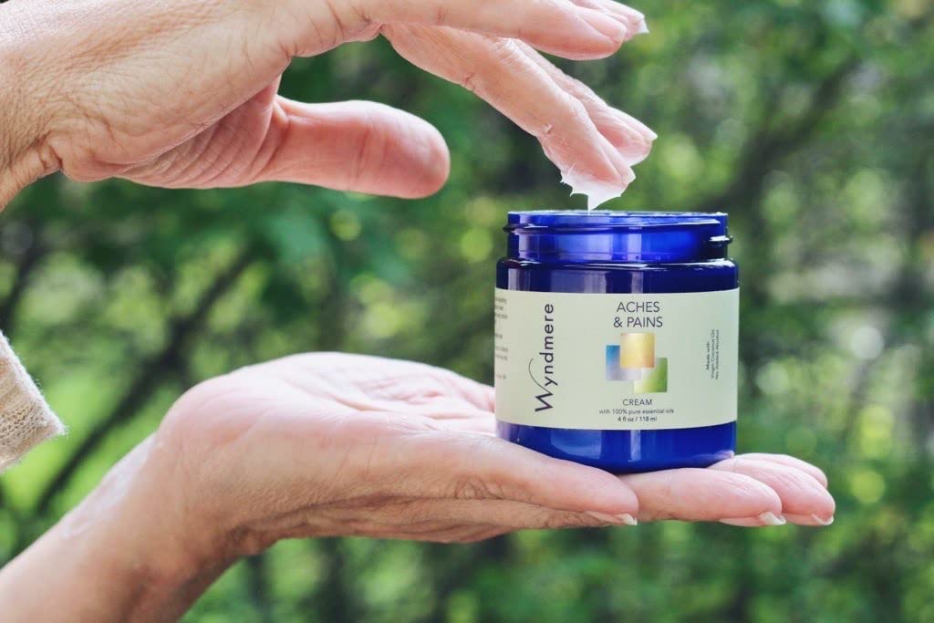 Wyndmere Aches & Pains Cream - Handcrafted with All Natural Ingredients and 100% Pure Essenial Oils - Paraben Free -1oz