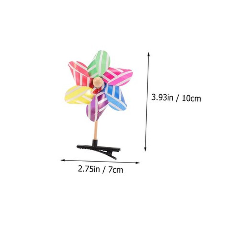 48 Pcs Windmill Hairpin Hair Barrettes Girls Hair Accessories Pinwheel for Hair Barrettes for Women Hair Clips Decorative Hairpins