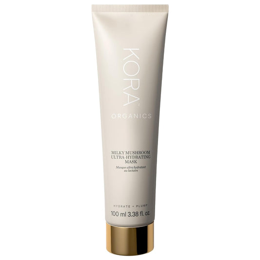 KORA Organics Milky Mushroom Overnight Face Mask - Ultra-Hydrating with Hyaluronic Acid & Aloe | 3.38 fl oz
