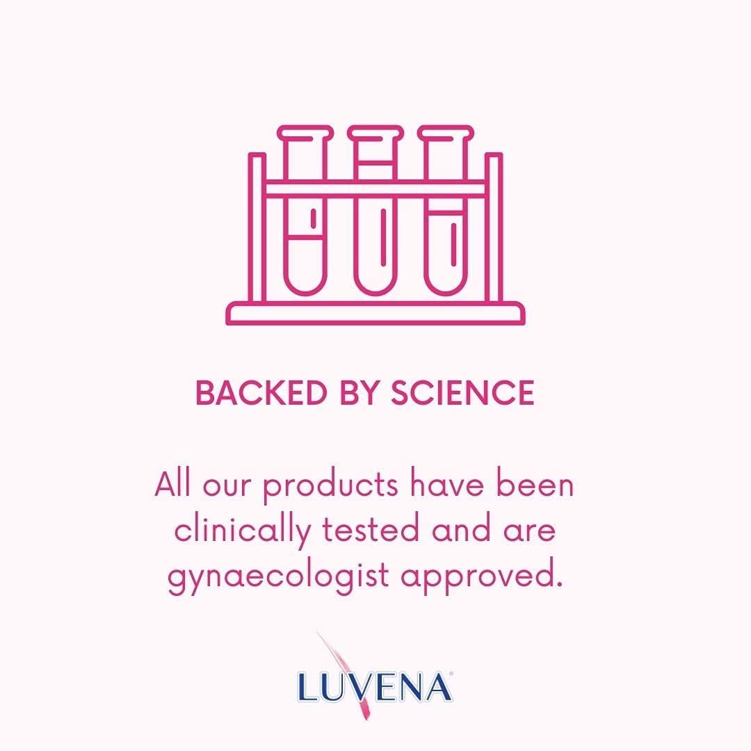 LUVENA Feminine Wash for Women - Intimate Wash - Gentle pH Balanced Cleanser - Vitamin E, Paraben Free - Moisturizing Feminine Care - Odor Resistance - Sweet Pea Scented 6.76 oz
