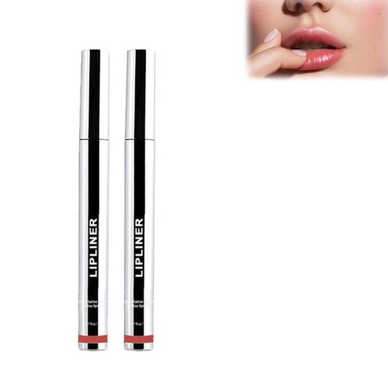 Oplviude Lip Stain, Peel off Lip Stain, Peel off Lip Liner, Peel off Lip Stain Pinked, 3 Colors Peel Lip Liner (2*Wine, 0.17 fl.oz)