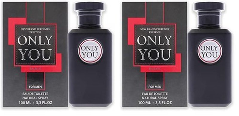 New Brand Perfumes Only You Black EDT Spray Men 3.3 oz,OYOU1M (Pack of 2)