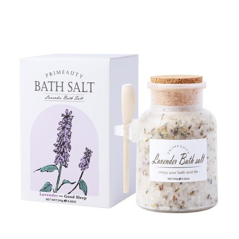 Primeauty Ancient Minerals Organic Bath Salts for Women for Men Relaxing Magnesium Soak Dead Sea Salts for Soaking-Lavender