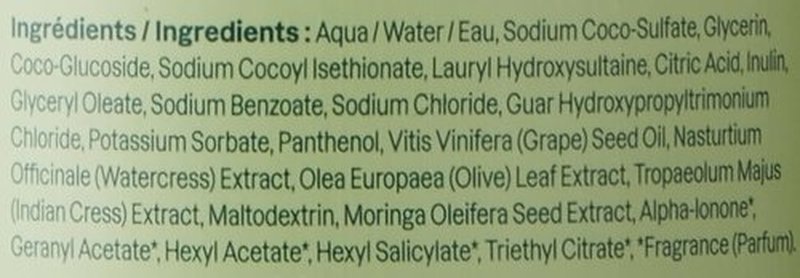 ATTITUDE Nourishing Hair Shampoo, EWG Verified, For Dry and Damaged Hair, Naturally Derived Ingredients, Vegan and Plant Based, Grapeseed Oil and Olive Leaves, 32 Fl Oz