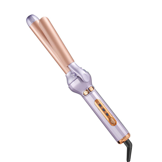 Curling Iron 1.18 Inch, Curling Wand for Long Hair and Short Hair, 3 Temperature Settings Ceramic Long Barrel Hair Curling Iron (Purple)