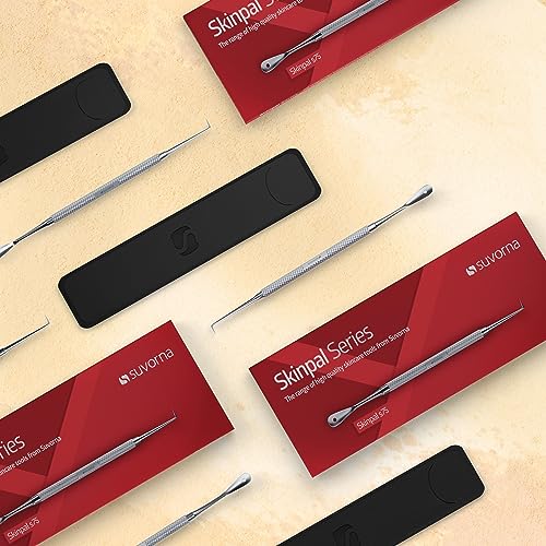 Suvorna Skinpal Milia Remover, Milia Extractor, Acne Needle, Cyst Removal, Blackhead Remover, Whitehead Remover, Pimple Popper Tool, Pimple Extractor, Blemish Remover Tool and Comedone Extractor.