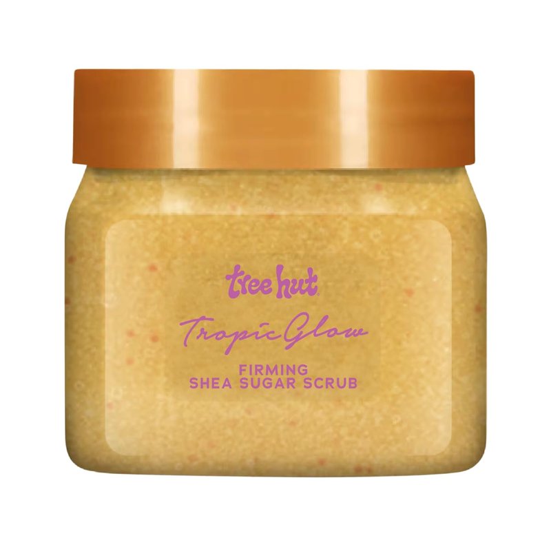 Tree Hut Mini Tropic Glow Shea Sugar Scrub - Exfoliating & Hydrating Body Scrub for Smooth Skin | Vegan, 3.4 oz