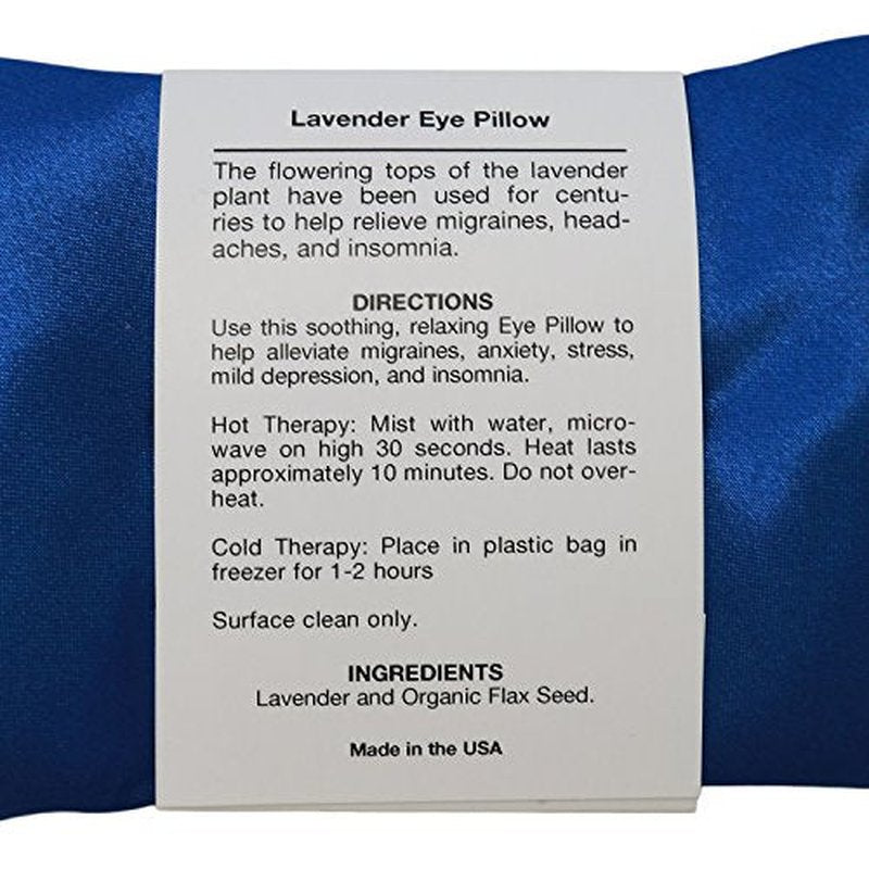 Lavender Eye Pillow - Migraine, Stress & Anxiety Relief - #1 Stress Relief Gifts for Women - Made in The USA, Organic Flax Seed Filled! (Emerald Green - Organic Cotton)