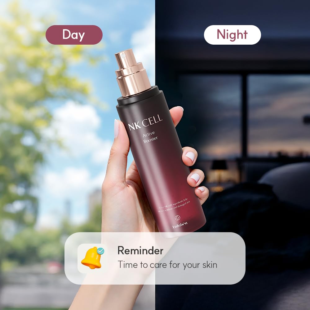 Lulubeu Active Booster Mist with NK Cell Technology, Hydrating & Firming Facial Toner Spray, 3.38 fl oz