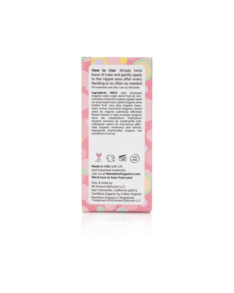Mambino Organics Calendula Nursing Balm, Breastfeeding Essentials for Sore Nipples, Olive Oil Infused, Postpartum Essentials & Pregnancy Must Haves, Thoughtful Gifts for New Moms, 0.63 oz