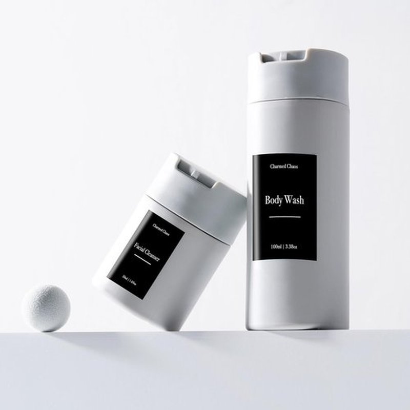 Travel Toiletries Bottles, Travel Shampoo and Conditioner Bottles, Travel Bottles Leak Proof, TSA Approved BPA Free Refillable Squeezable Travel Liquid Containers Set Minimalist Style (Grey)