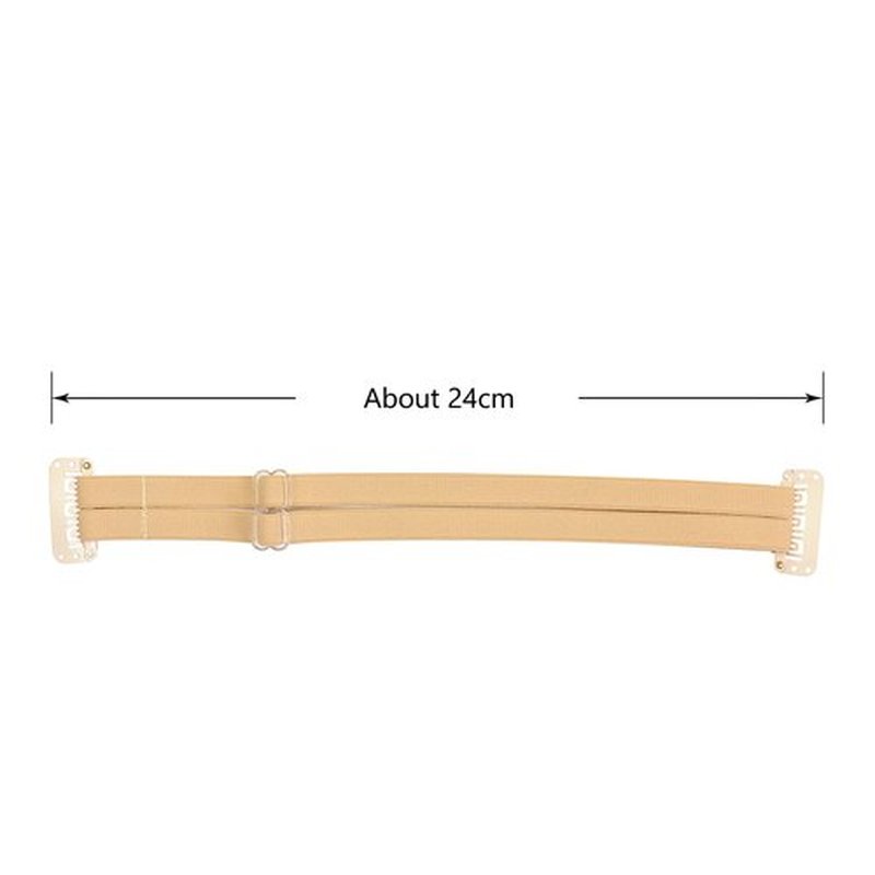 YTBYT 4 Pcs Facelift Bands with Clips Invisible Face Stretching Lifting Strap Adjustable Elastic Band Face Slimming Band (24cm Blonde Double Bands)
