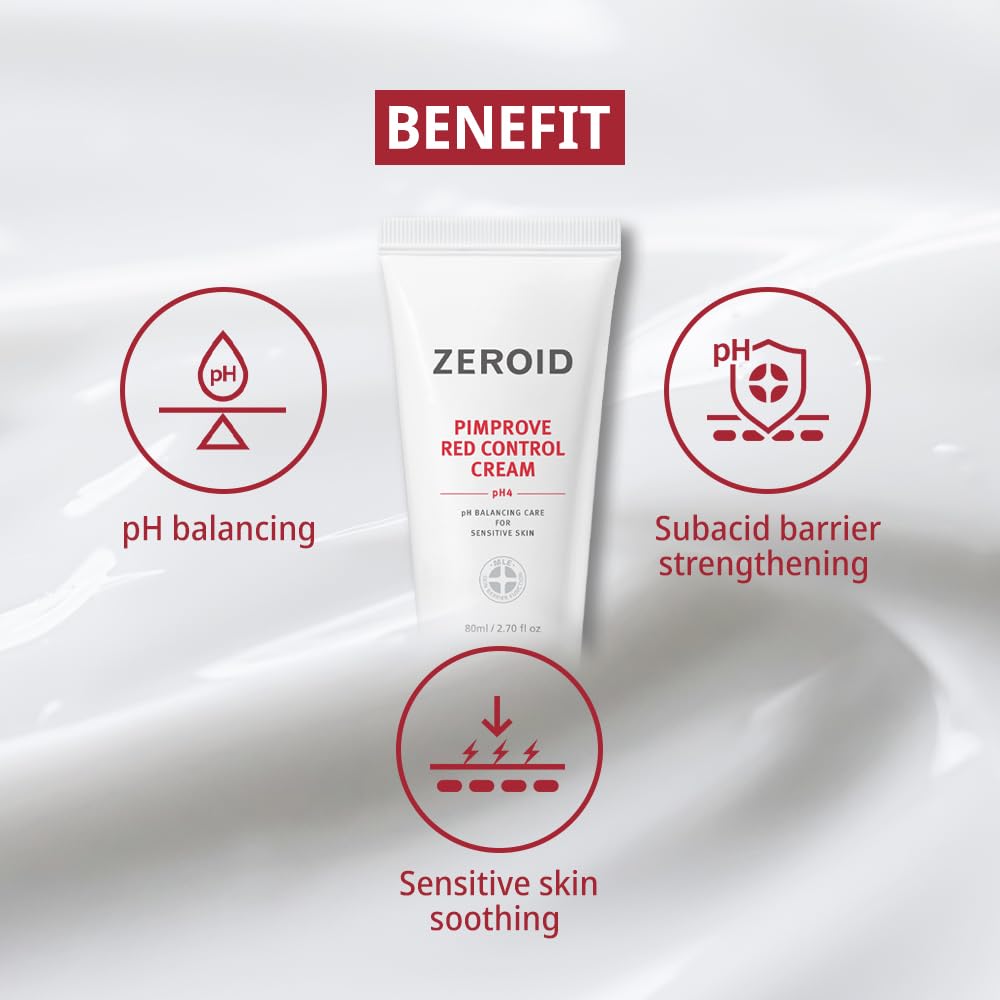 ZEROID Pimprove Red Control Cream, 2.7 fl oz (80ml)