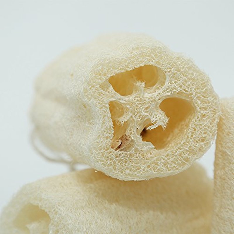 pisdoplop 4" Natural Loofah Exfoliating Body Sponge Scrubber for Skin Care in Bath Spa Shower Pack of 4