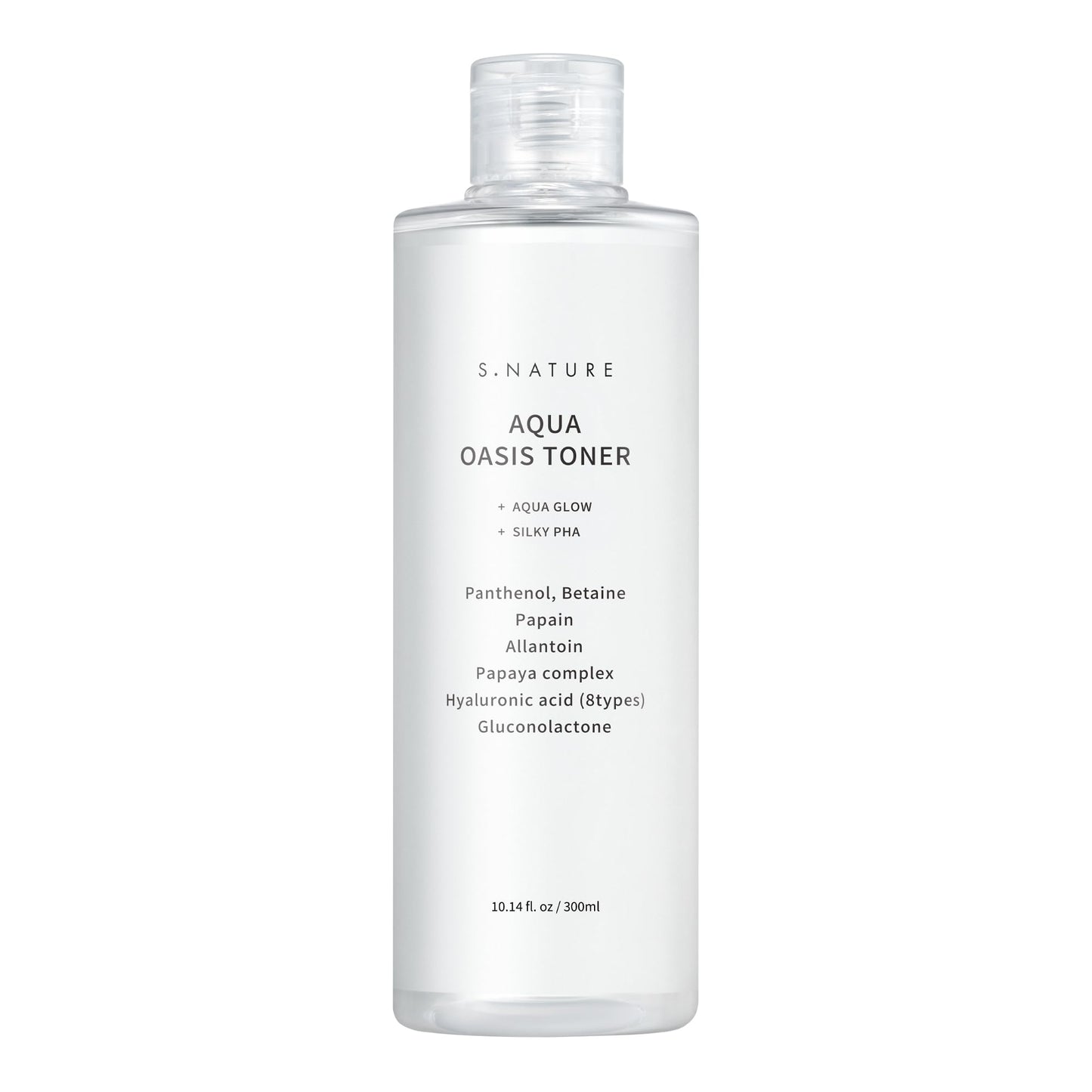S.NATURE Aqua Oasis Toner | PHA, Soothing and Calming Skin,Hydrating, Refreshing Toner for All Skin Types, Korean Skin Care, Vegan | 210ml, 7.10 Fl Oz