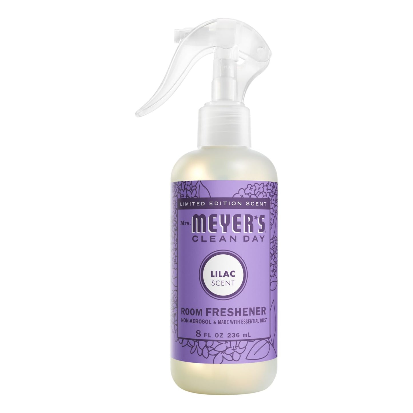 Mrs. MEYER'S Variety, 1 Room Freshener, 8 OZ, 1 Liquid Dish Soap, 16 OZ, 1 Liquid Hand Soap,12.5 OZ, 1 Multi-Surface Cleaner 16 OZ, 1 CT (Lilac)