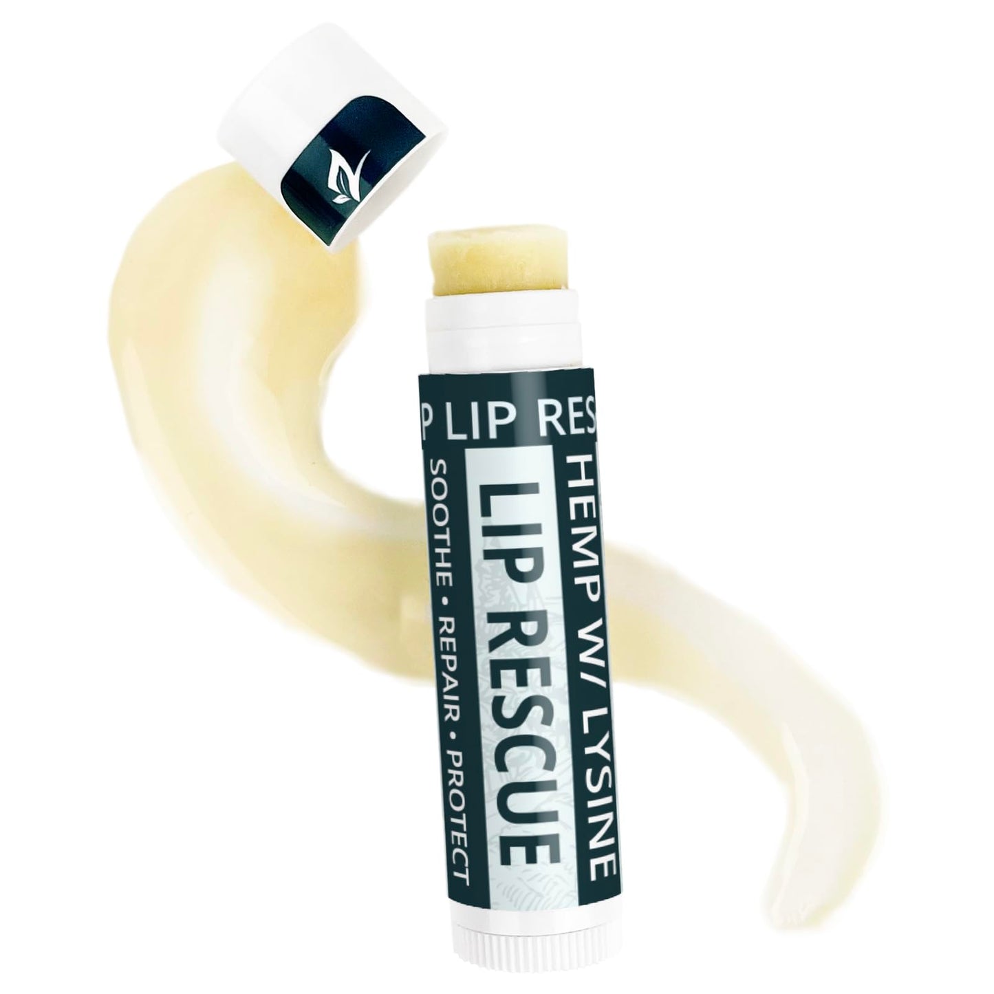 Hemp Lip Balm with L-Lysine & Seed Oil | Intense Lip Conditioner for Softness & Moisture Retention | Natural Botanical Lip Care (3 Tubes)
