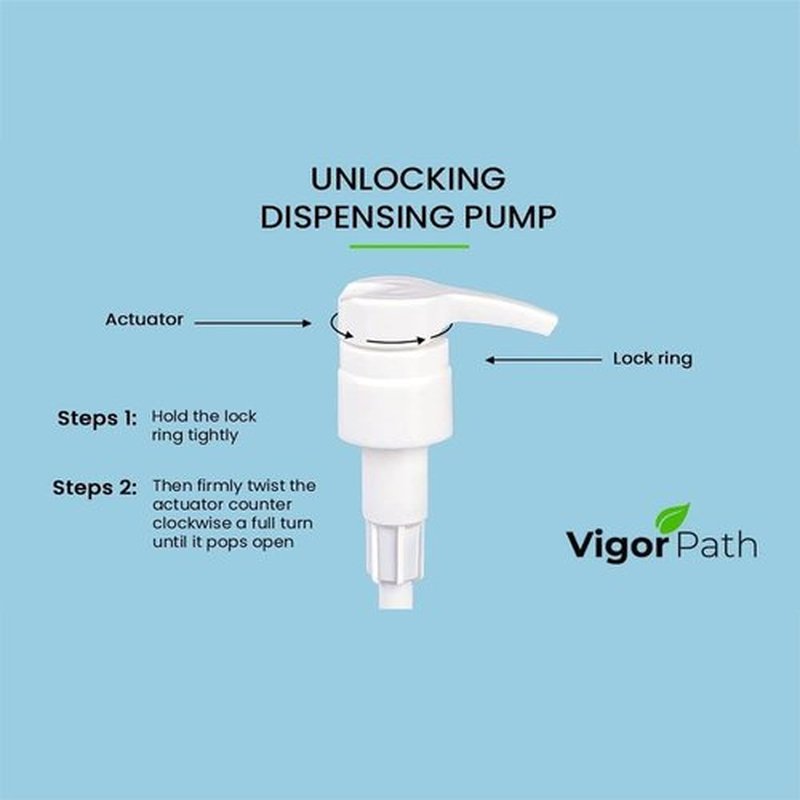 Universal Shampoo/Conditioner Dispenser Pump for Bottles, Leak Proof, Pump Top Fits 1 L/33.8 oz Bottles, 28/410 Neck Size (White - Pack of 4)