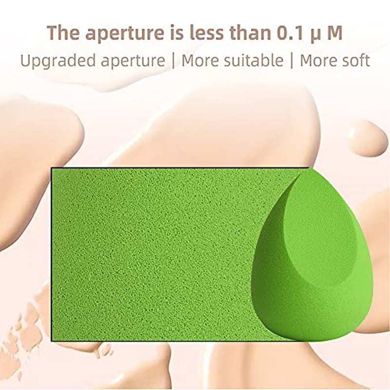 COSTICA Makeup Sponge Set Blender, Beauty Sponge Makeup Blender Flawless for Liquid - Multi Colored 4 pcs Rose Series