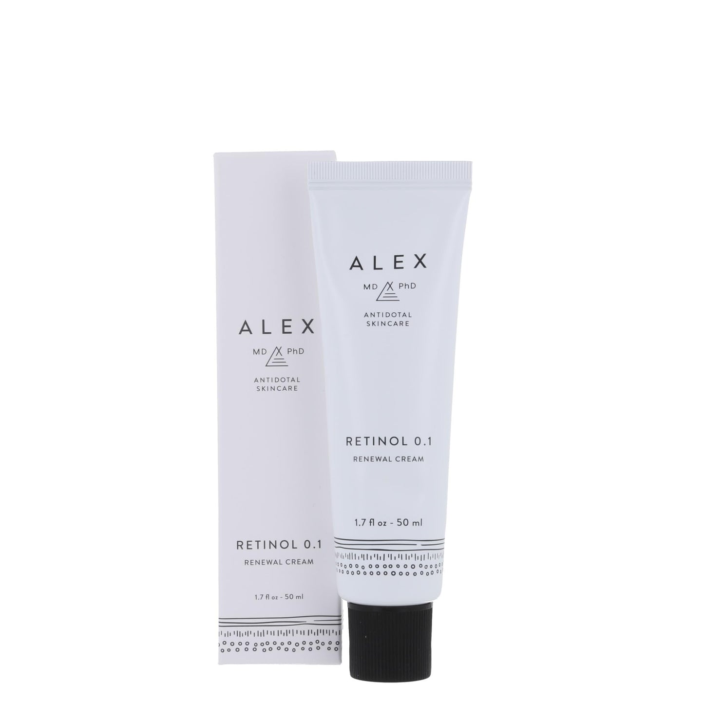 ALEX MD PhD Retinol 0.1 Renewal Cream with Bakuchiol, Niacinamide & 5 Ceramides – Anti-Aging and Texture Refining Night Moisturizer for Fine Lines, Uneven Tone & Post-Acne Marks – 1.7 fl oz