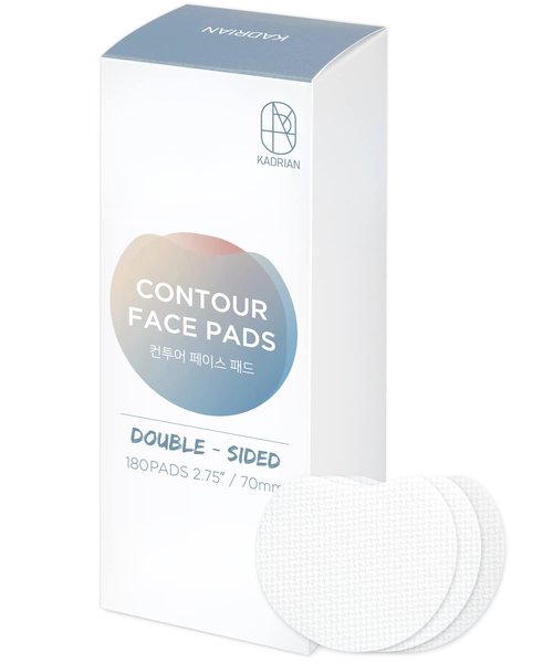 Premium Double-Sided Facial Pads - 180 Pads - Lint free - for Makeup Remover and Toner - Rayon face pads for toner and cleasing - Rayon not cotton balls - Exfoliating cotton rounds for face (180 Pads)