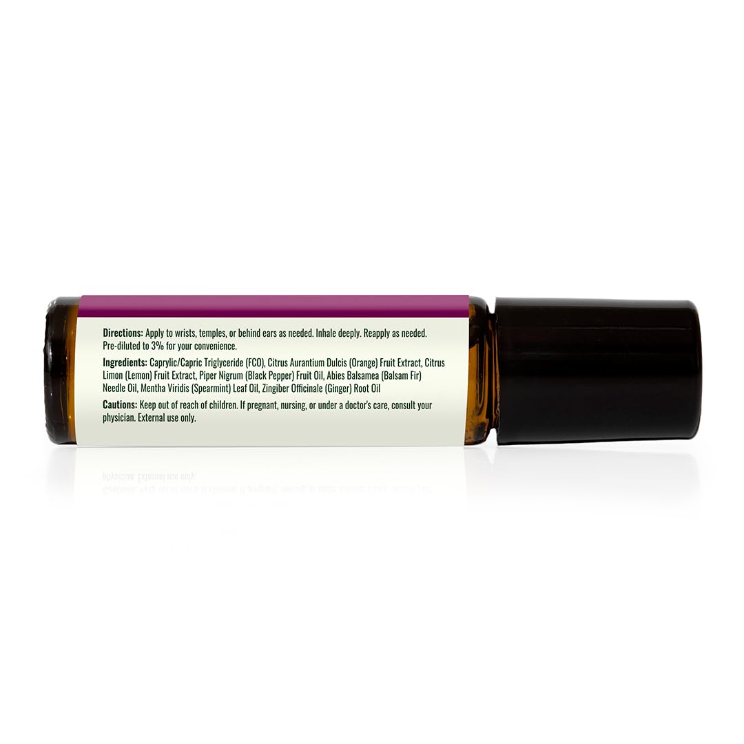 Plant Therapy Motion Sickness Essential Oil Blend Pre-Diluted Roll-On 10 mL (1/3 oz) Helps Ease Motion-Related Discomfort, Great for Road Trips & Flights, Convenient & Ready to Use