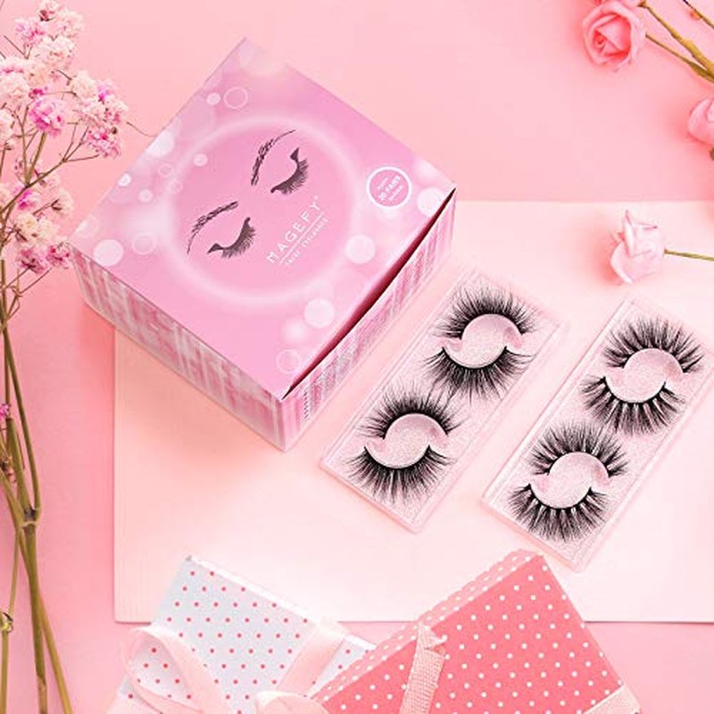 30 Pairs Lashes, New 6 Style Eyelashes Natural Look to Dramatic Long False Eyelashes, Handmade Reusable Fake Eyelashes (30 Pairs with Portable Boxes)
