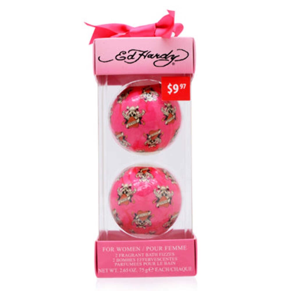 ED Hardy/Christian Audigier 2 Fragrant Bath FIZZES Set (W)