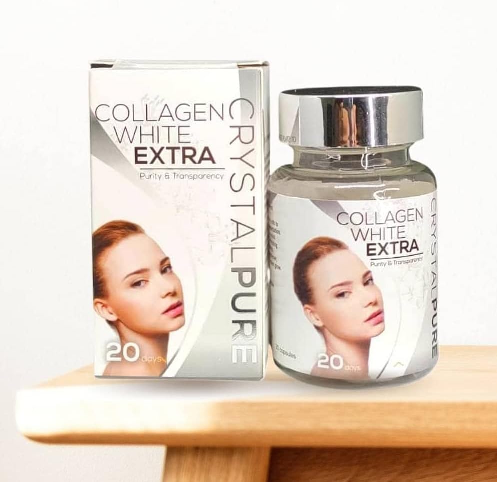 Collagen White Glutathione Supplement - Pure Crystal Formula for Radiant Skin