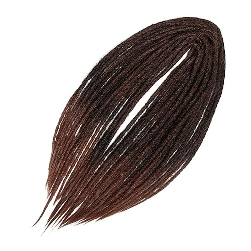 20 Inch Thin 0.6cm Dreadlock Extensions Soft Handmade Synthetic Dreads SE Dreads Locs Extension 1B/30# 20 Strands/Pack