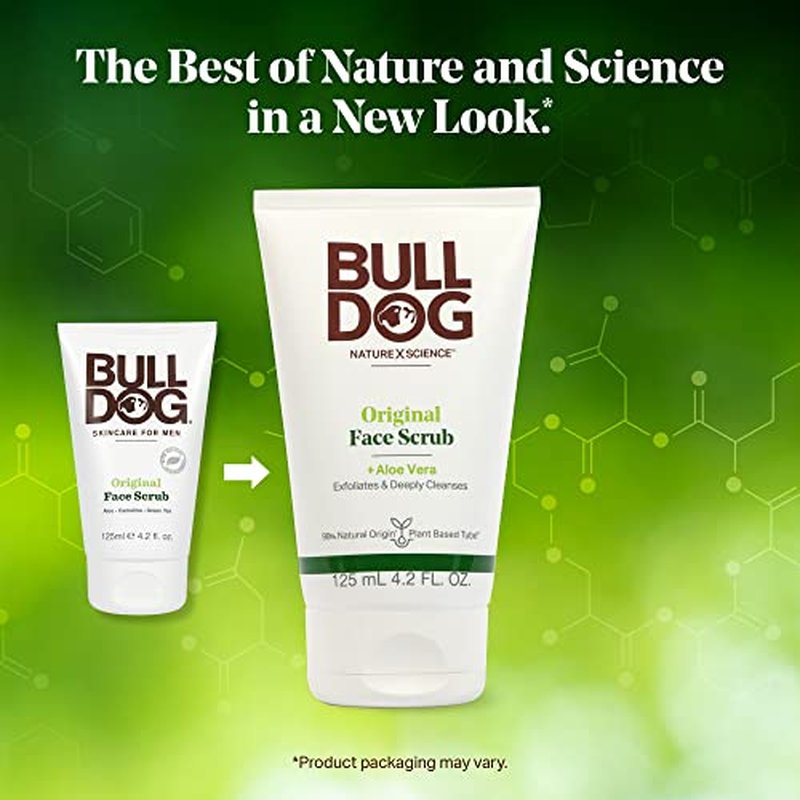 Bulldog Mens Skincare and Grooming Original Face Scrub, 4.2 Fluid Ounce - Pack of 2