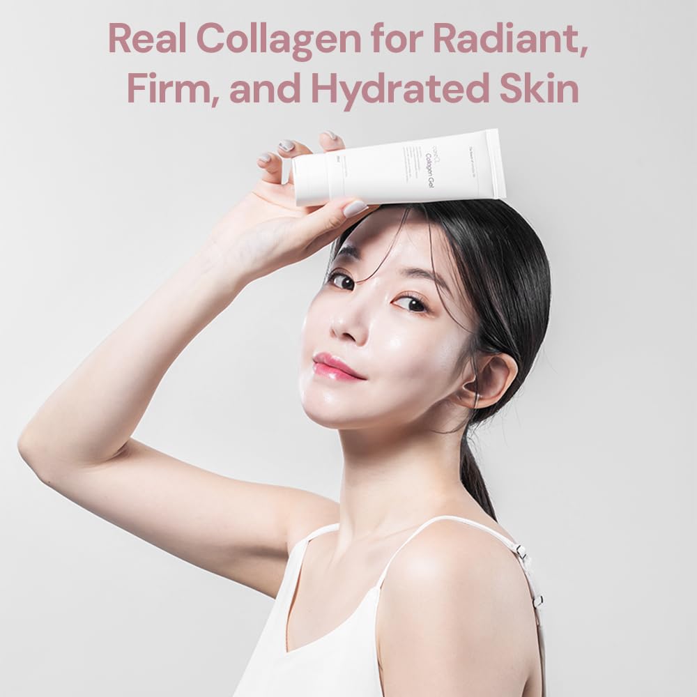 ZIOSTAND careCL Collagen Gel – Hydrating & Firming Collagen Booster with Edelweiss Extract | Soothing Moisture Gel for Glowing, Elastic Skin | Dermatologist Tested | 200ml