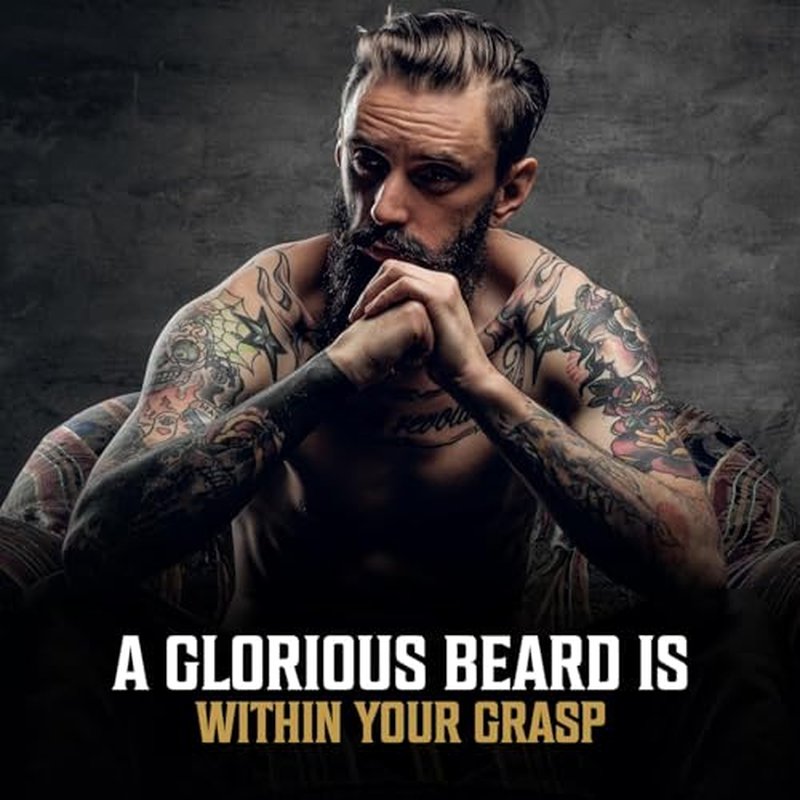 Viking Revolution Cedar and Pine Beard Oil for Men - Natural Argan and Jojoba Beard Softener, Conditioner for Strengthening and Moisturizing (1 Pack)