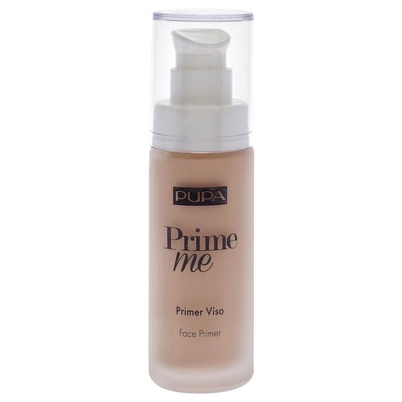 PUPA Milano Prime Me Corrective Face Primer - Pre Make-Up Face Base - For Dull-Looking And Lifeless Skin - Evens Out The Skin Tone, Giving It A Glowing And Fresh Appearance - 005 Peach - 1 Oz