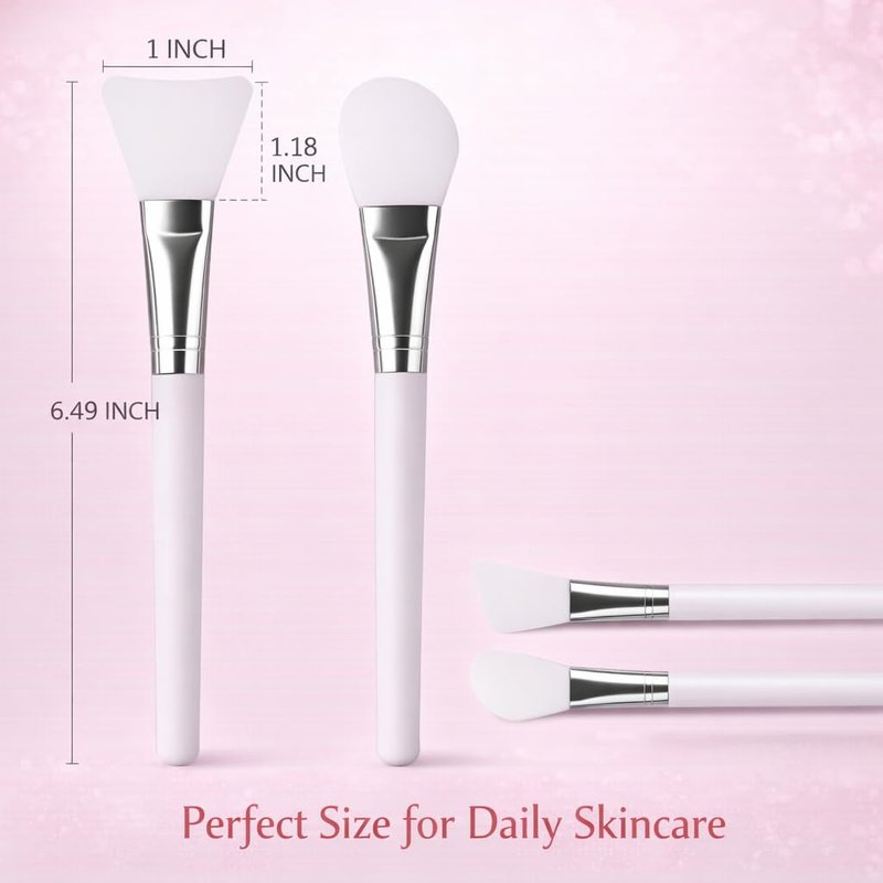 Silicone Face Mask Applicators - 4 PCS Beauty Tools for Mud & Clay | Soft Brushes for Skincare & Lotion