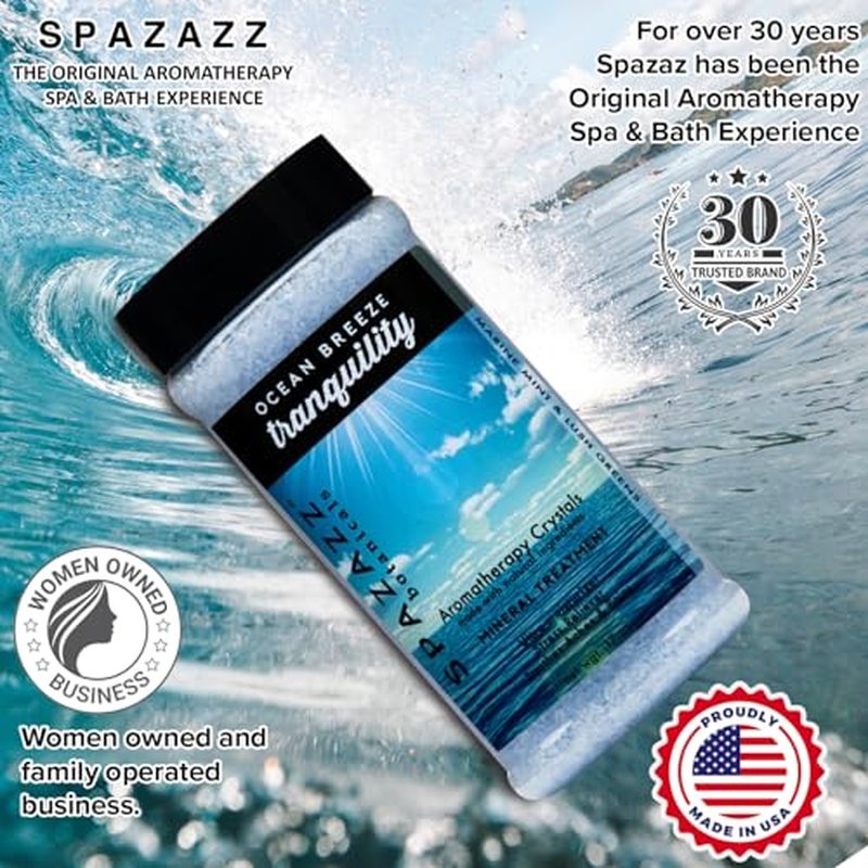 Spazazz Ocean Breeze Tranquility Crystals, 17 oz