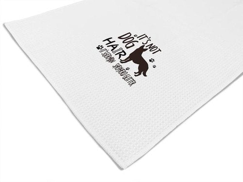 It’s Not Dog Hair It’s German Shepherd Glitter Hand Towels Kitchen Towels Dish Towels,Fall Funny Dog Decor Towels,Dog Lovers Dog Mom Girls Women Gifts
