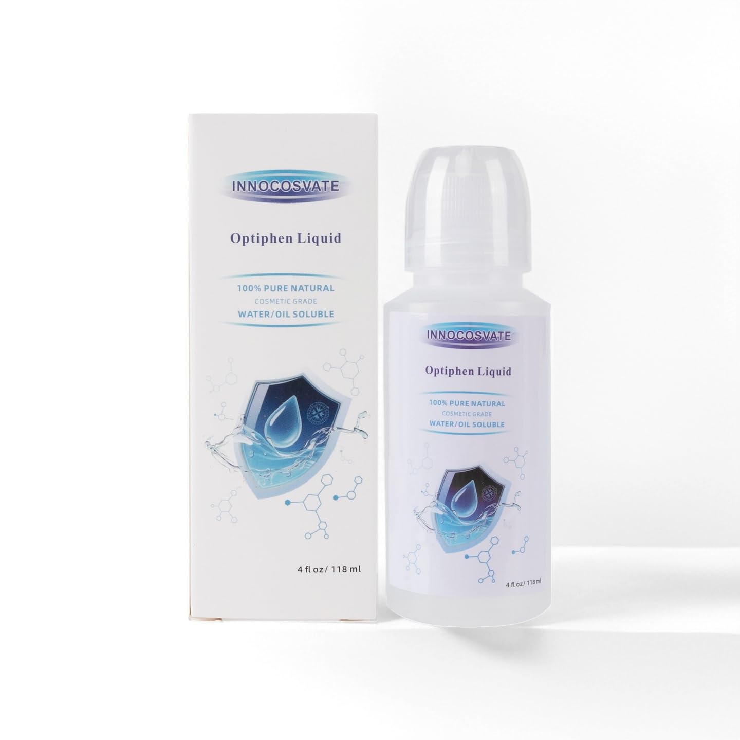INNOCOSVATE Optiphen Liquid 4 fl oz, Cosmetic-Grade,Extend the shelf life of the product,Formulated for Cosmetic Use Only