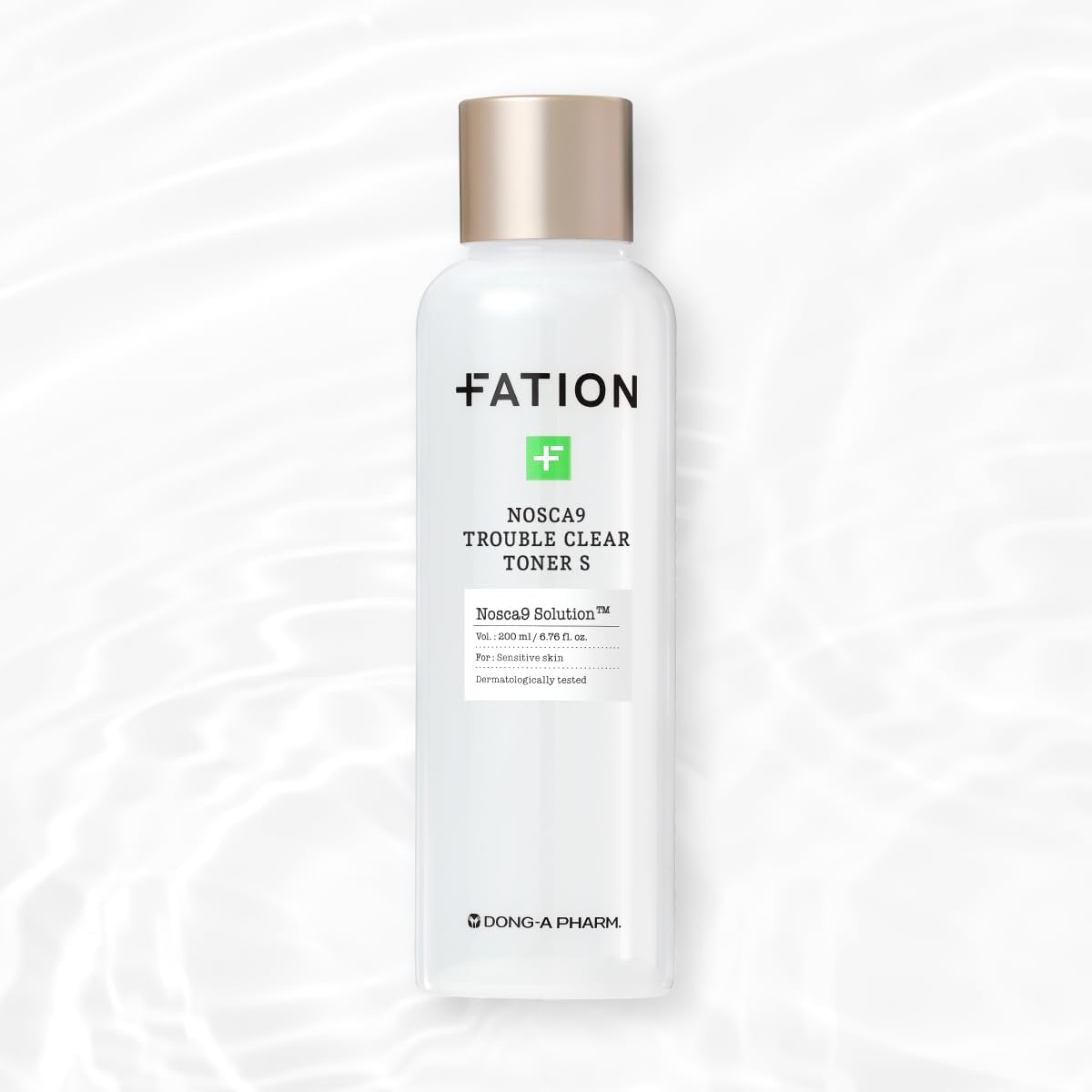 Fation Nosca9 Soothing Toner S | 2% PHA & LHA Exfoliating Toner for Sensitive Skin | Moisturizing, Hypdrating & Quick Absorption Korean Skincare (Pack of 1, 6.76 Fl Oz)