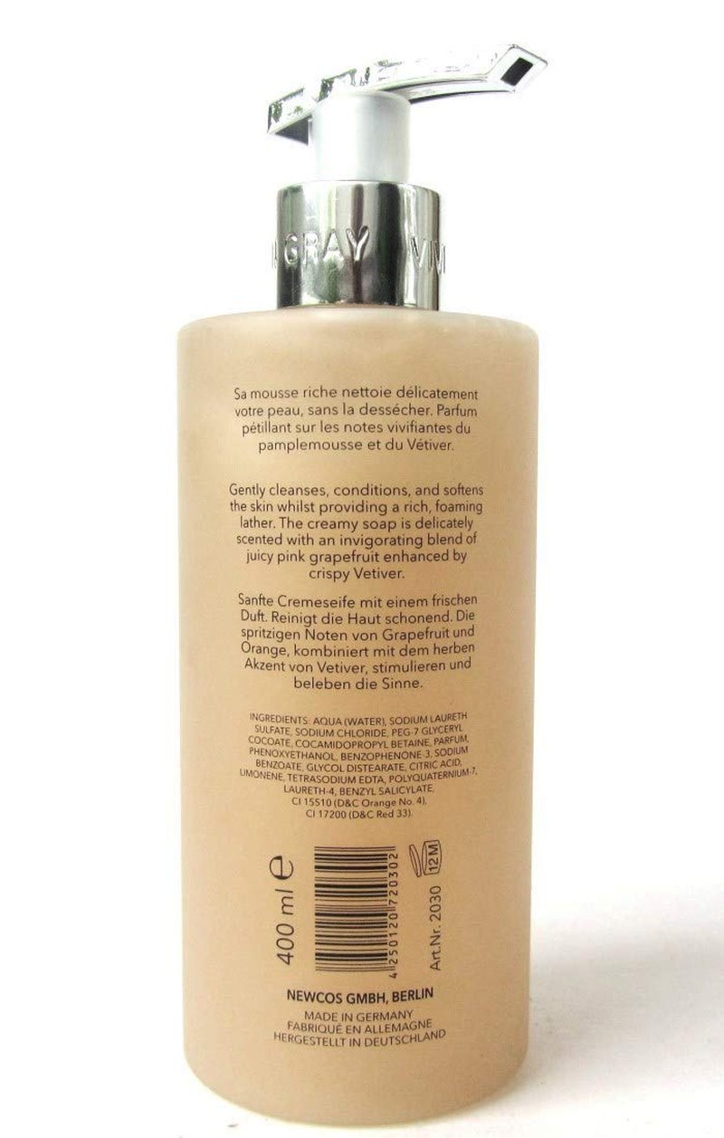 Aroma Selection Cream Soap - Grapefruit & Vetiver Scent | 13.5 FL Oz